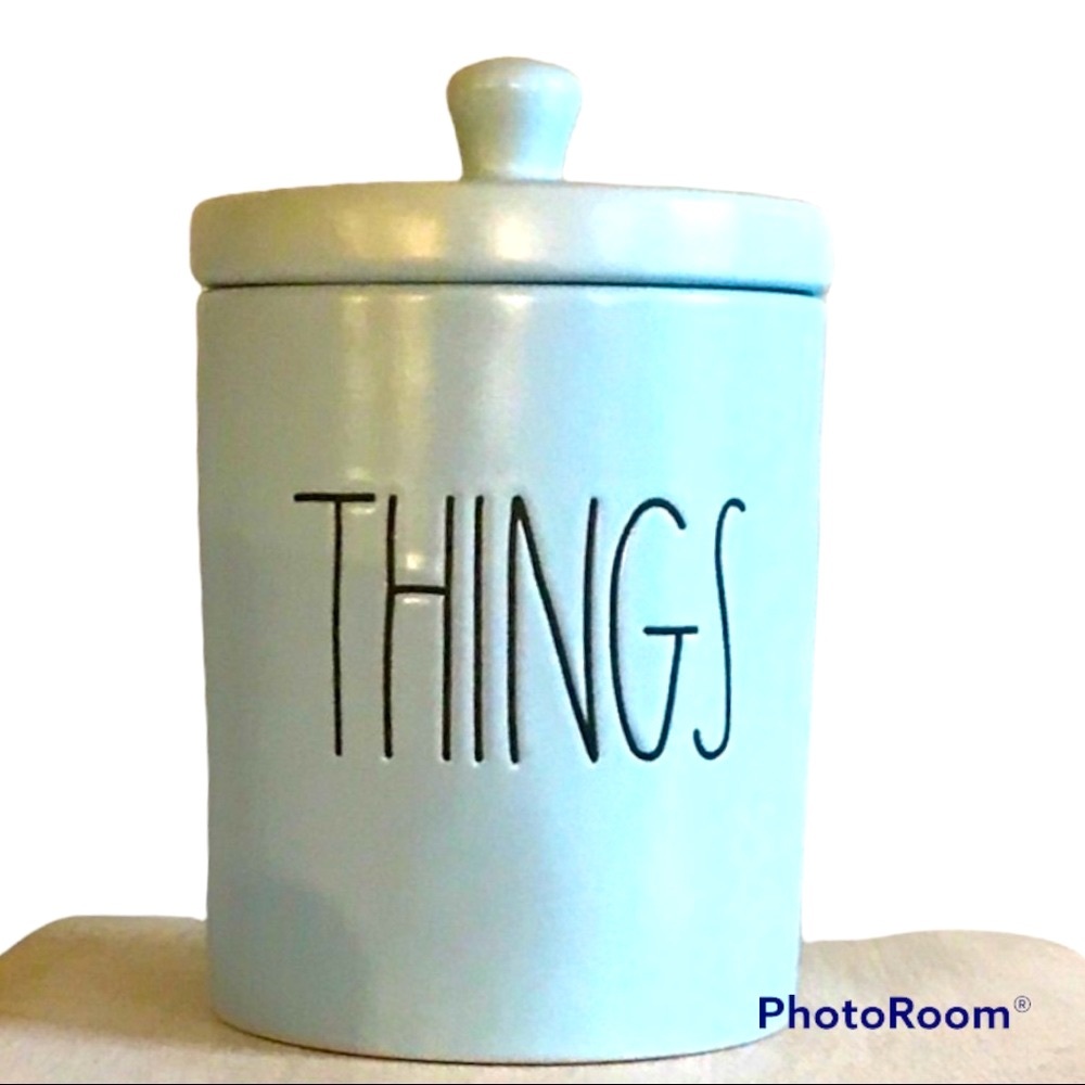 Rae Dunn“things” canister jar with lid